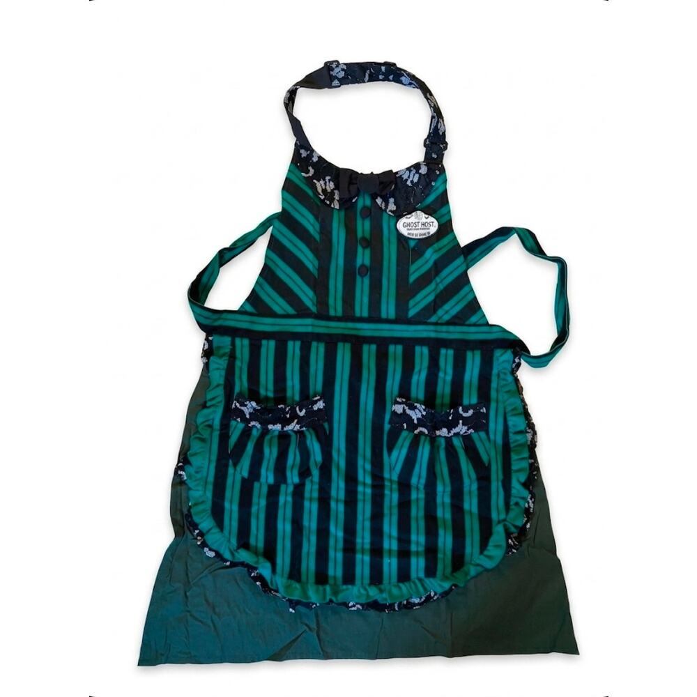 Disney Parks Haunted Mansion Maid Ghost Host Hostess Apron Costume One Size